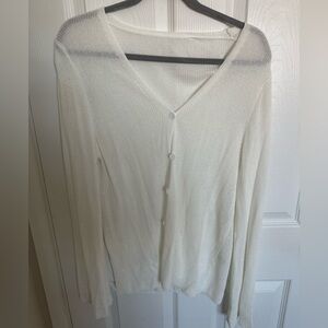 Amazon White Cardigan